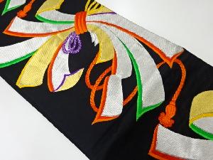 アンティーク　束ね熨斗模様織出し袋帯（材料）